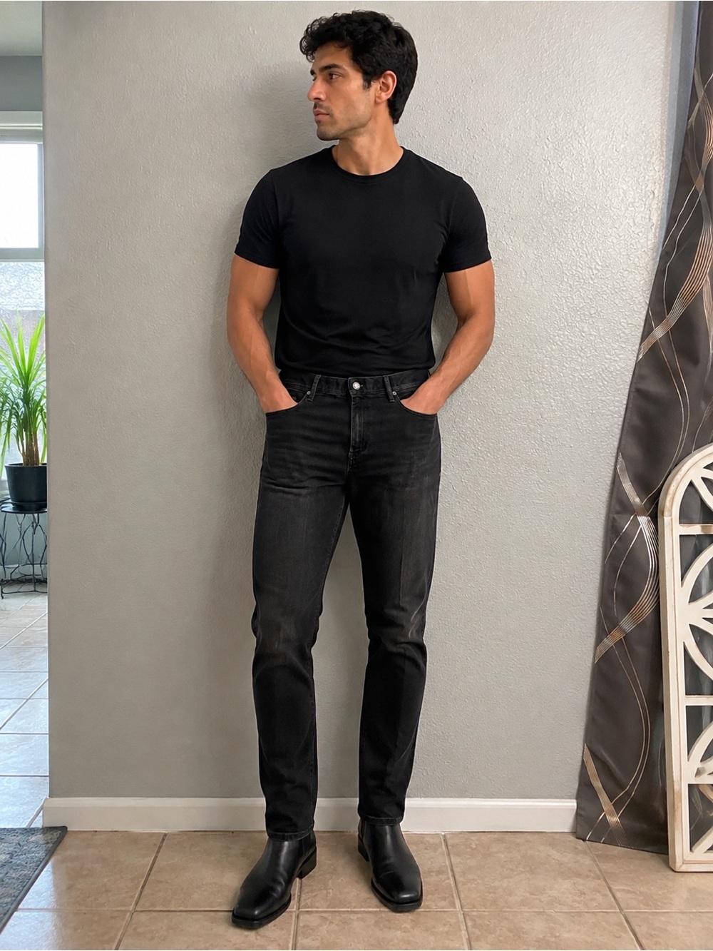 Alberto Pipe Black Men's Jeans - Modern Slim Fit soft stretch 36X34